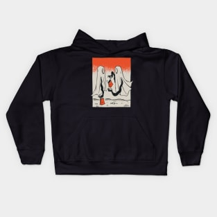 Trick Or Treat Ghosts Kids Hoodie